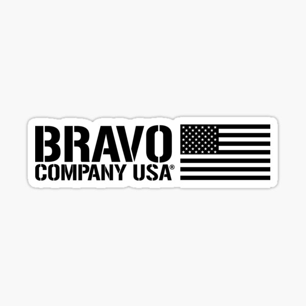 "BRAVO COMPANY USA" Sticker for Sale by kamilaarseni Redbubble
