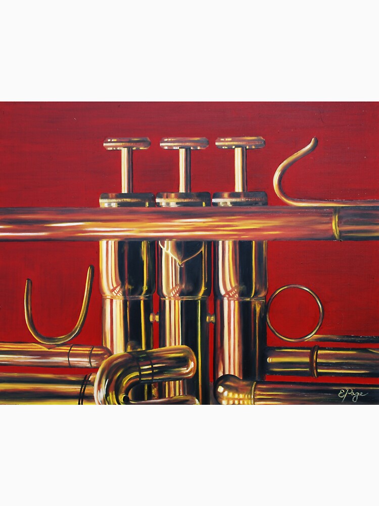 Trumpet in Red by emilypageart