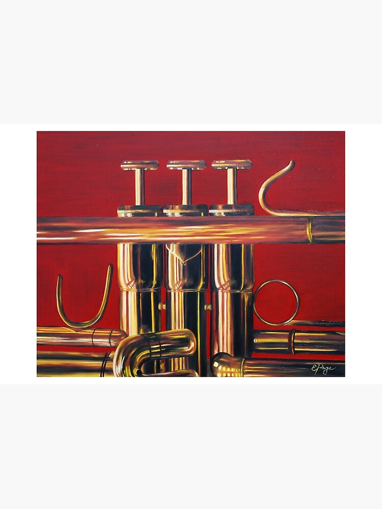 Trumpet in Red by emilypageart