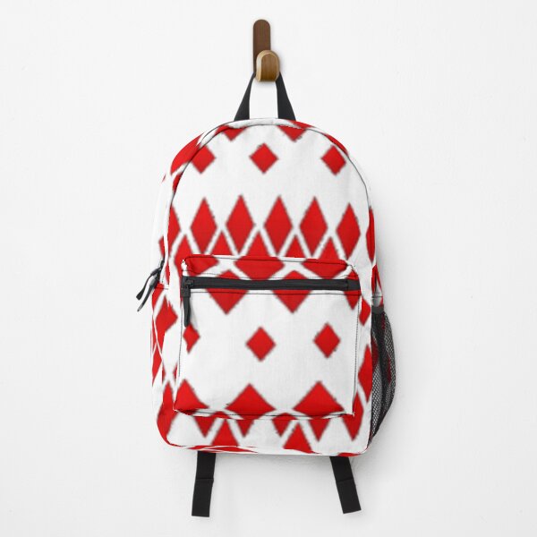 Item preview, RED ART DIAMOND PATTERNS ABSTRACT WHITE ART designed and sold by sharlesart.
