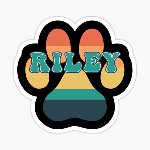 Riley Name Meaning Placemat Blue - Party Animal Print