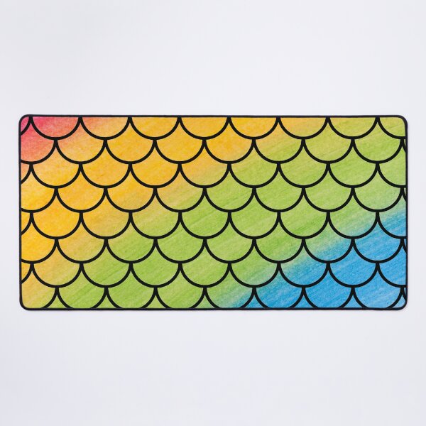 Item preview, Rainbow colored mermaid scales designed and sold by Cutiespattern.