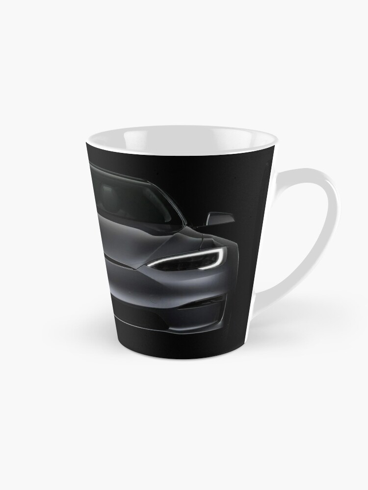 Tesla Model X Black Coffee Mug