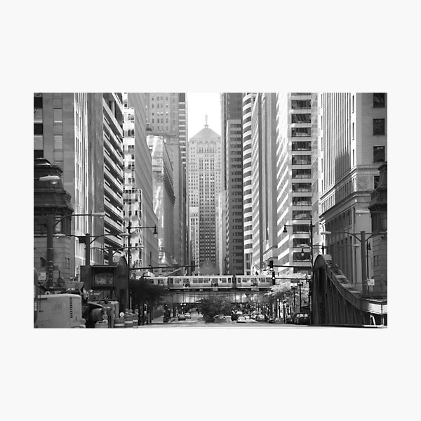 Chicago Lasalle Street Photographic Print