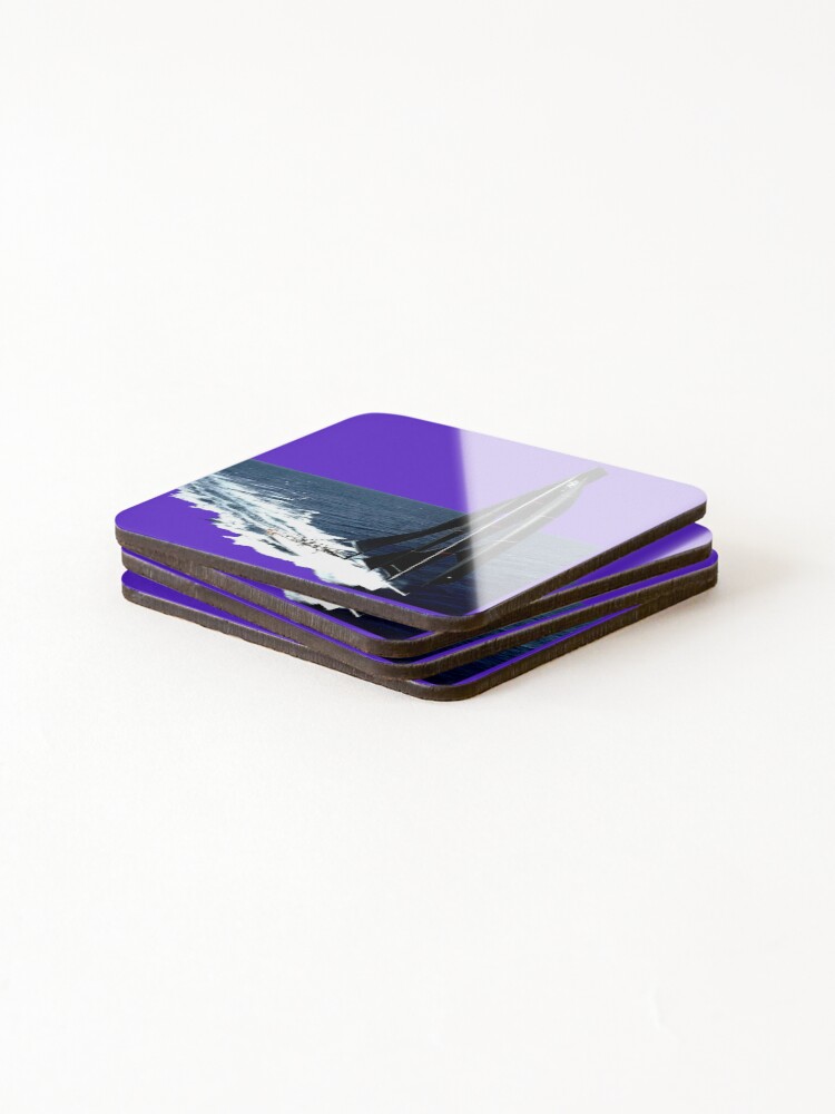 Thumbnail 4 of 5, Coasters (Set of 4), Inshore Racing designed and sold by ontological.