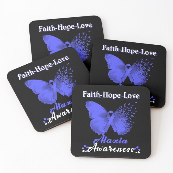 Item preview, Faith Hope Love Butterfly Ataxia Awareness designed and sold by Gillosina.