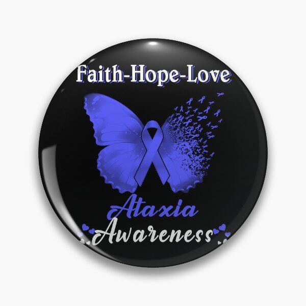 Item preview, Faith Hope Love Butterfly Ataxia Awareness designed and sold by Gillosina.