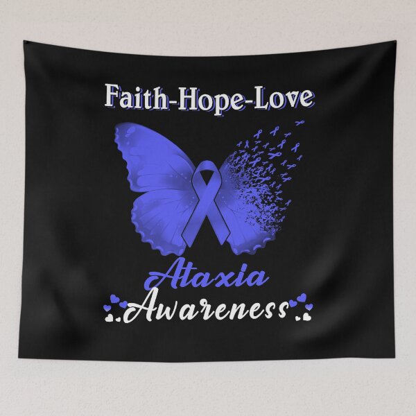 Item preview, Faith Hope Love Butterfly Ataxia Awareness designed and sold by Gillosina.