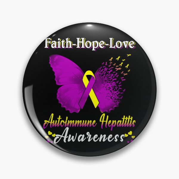 Item preview, Faith Hope Love Butterfly Autoimmune Hepatitis Awareness designed and sold by Gillosina.