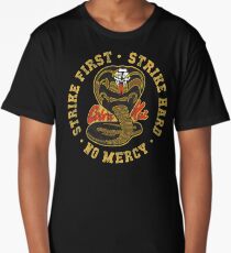 Cobra Kai - Strike First - Strike Hard - No Mercy - HD Distressed Variant 3 Long T-Shirt