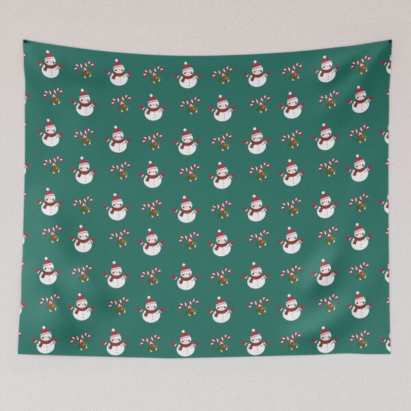 Item preview, Sugar canes and Snowman - Merry Christmas designed and sold by Rsagur12.