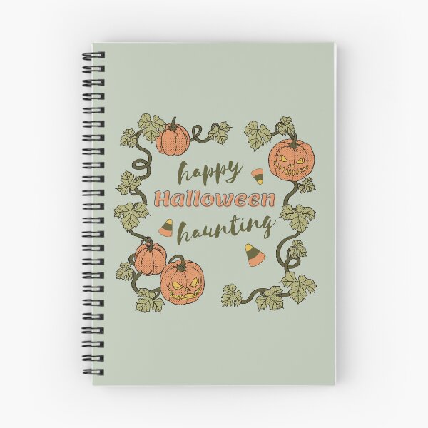 Item preview, "happy Halloween haunting" w/ pumpkins and candy corn designed and sold by xingqueen.