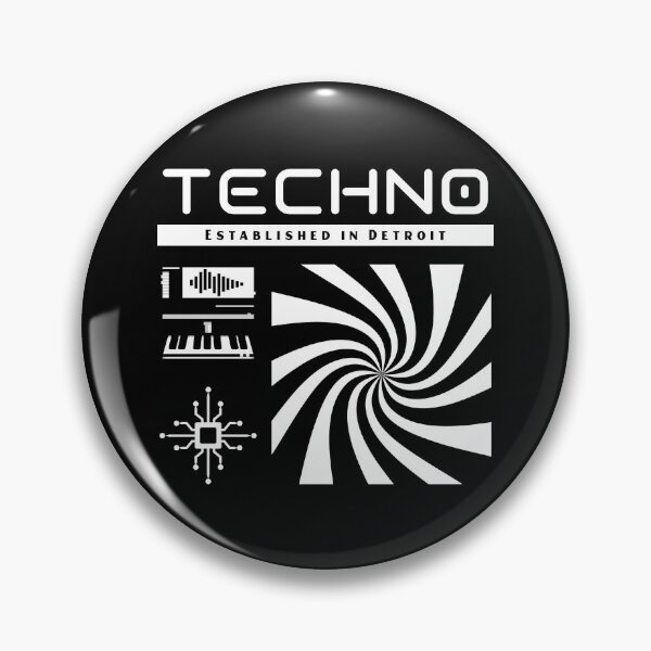 Item preview, Techno Established In Detroit designed and sold by Discothreadz.