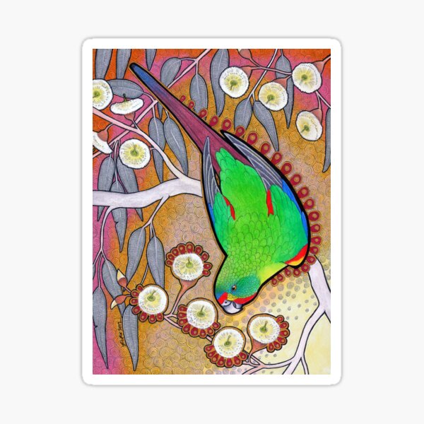 Swift Parrot Animal Teacher Sticker