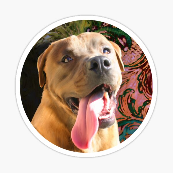 Item preview, Pit Bull Fine Art Digital Painting designed and sold by PetsIllustrated.