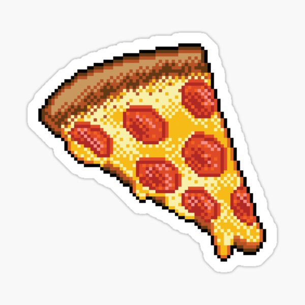 Pixel Pizza Sticker