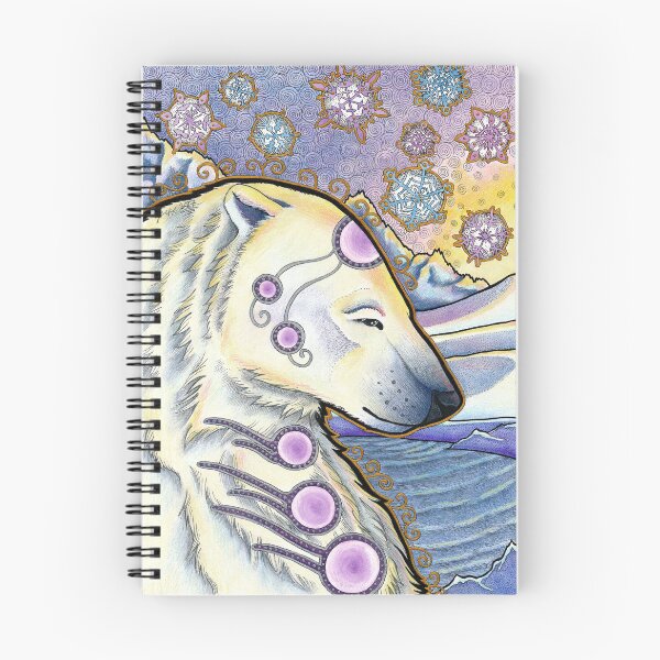 Item preview, Serene Sacred Polar Bear as Animal Teacher designed and sold by Ravenari.