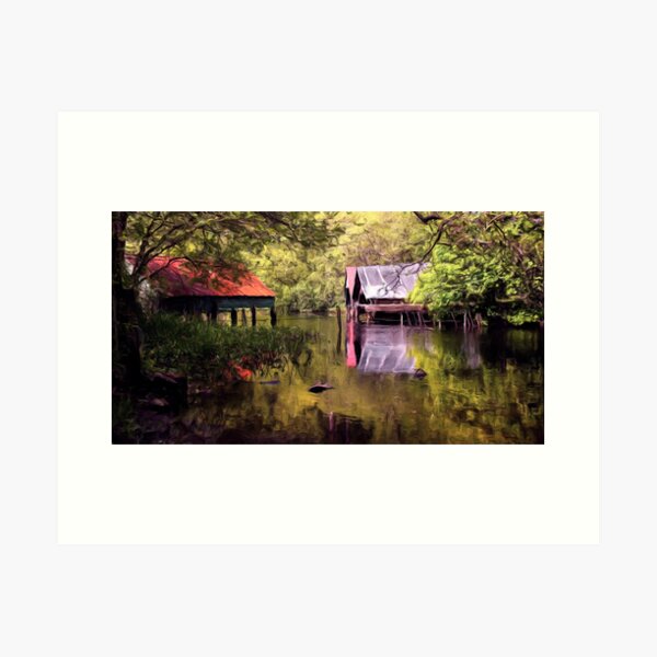 Item preview, Old Boat Houses - Loch Ard * designed and sold by David Hutcheson.