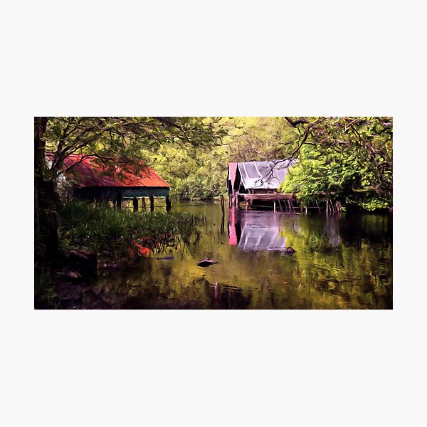 Item preview, Old Boat Houses - Loch Ard * designed and sold by David Hutcheson.