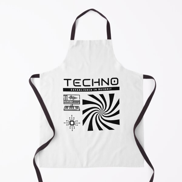 Item preview, Techno Established In Detroit (black) designed and sold by Discothreadz.