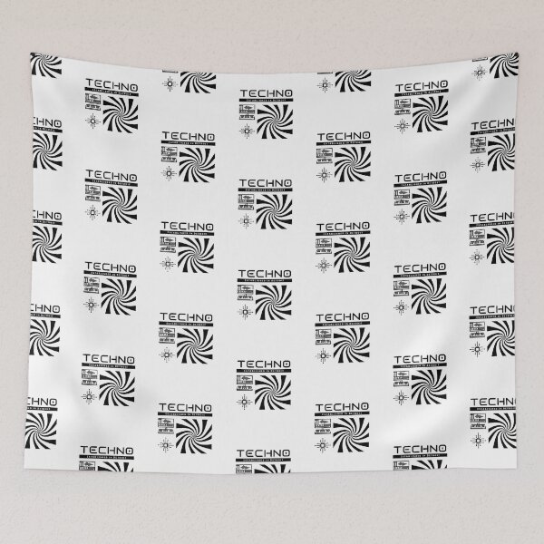 Item preview, Techno Established In Detroit (black)  designed and sold by Discothreadz.