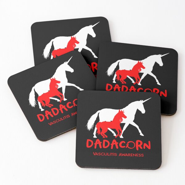 Item preview, Vasculitis Awareness Dad Unicorn Dadacorn Support Vasculitis Warrior  designed and sold by RunningShop.
