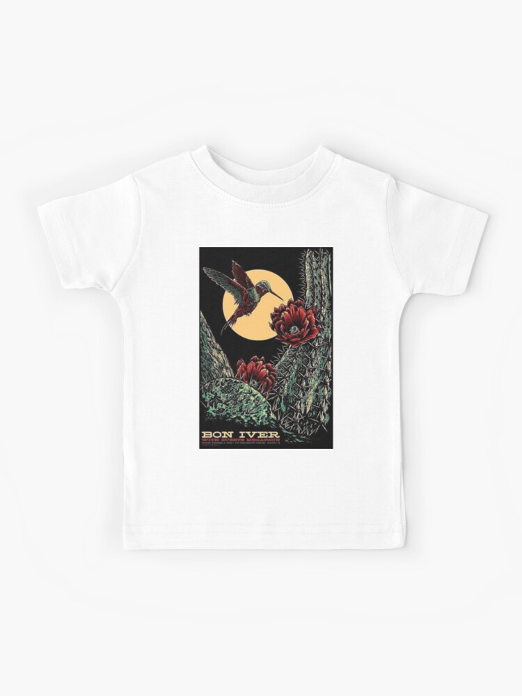 Bon iver black flower | Kids T-Shirt