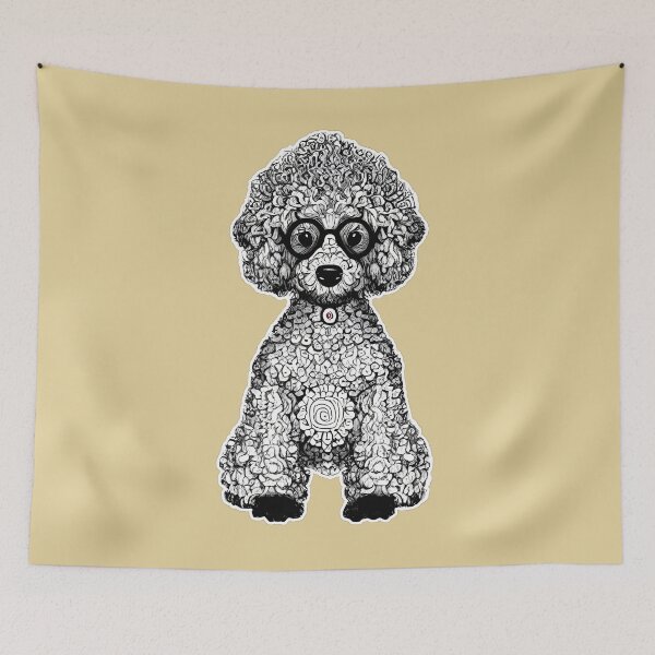 Item preview, DOG | Miss Sasha Grey Poodle is a lover designed and sold by myfrenchunicorn.