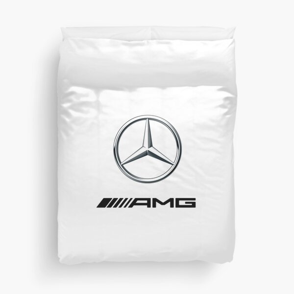schwarzes AMG-Logo Bettbezug