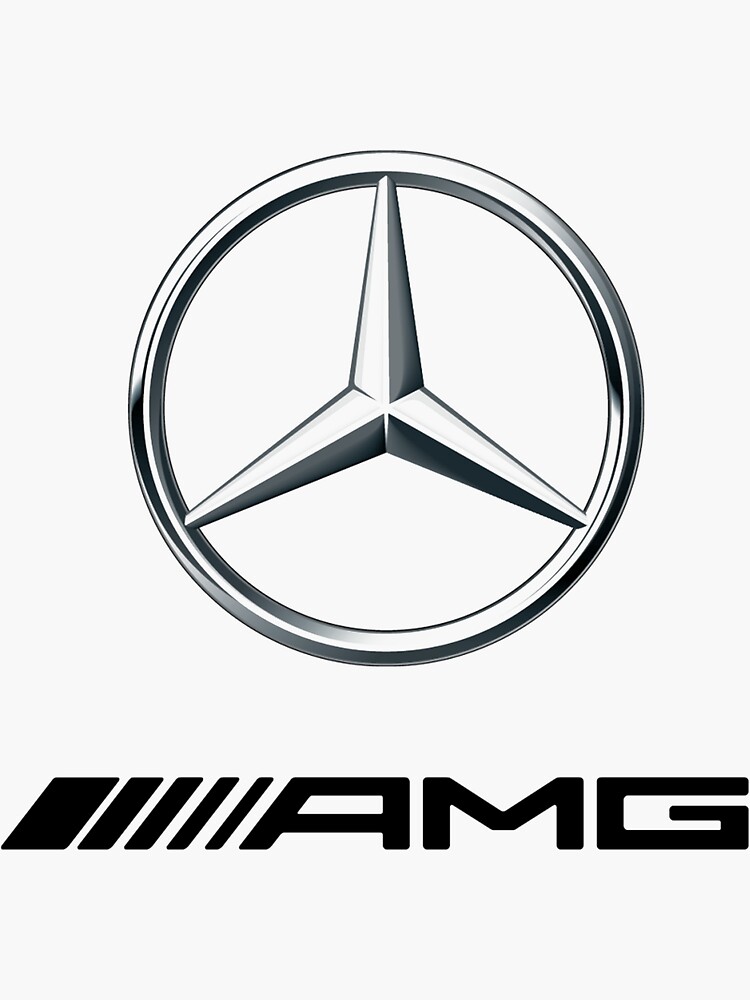 Sticker for Sale mit schwarzes AMG-Logo von Heacockelse