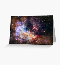 Deep Space Nebula Galaxy Greeting Card