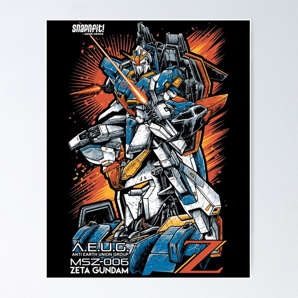 Original Mobile Suit Zeta Gundam Anime Poster
