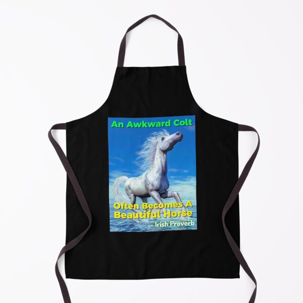 Item preview, Irish Proverb - An Awkward Colt Often Becomes A Beautiful Horse designed and sold by IrishProverbs.