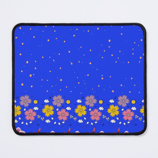 Item preview, Blue with bright floral patterns designed and sold by SoulthreadzStudio.