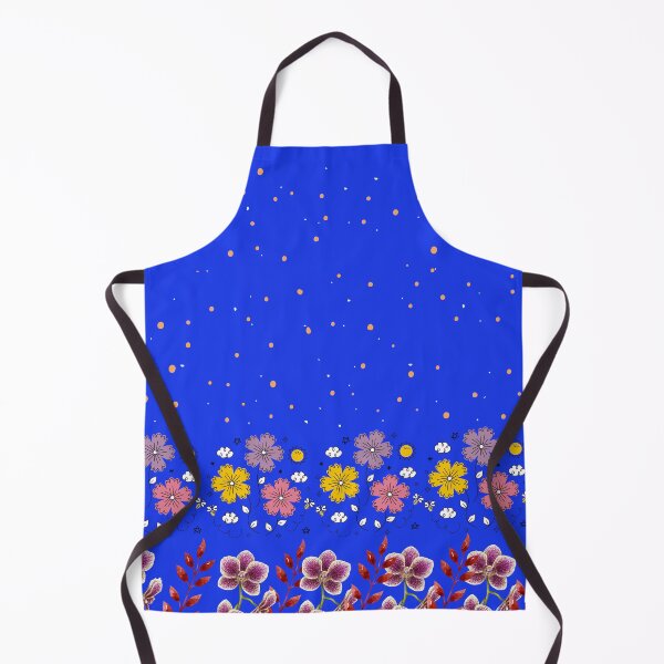 Item preview, Blue with bright floral patterns designed and sold by SoulthreadzStudio.