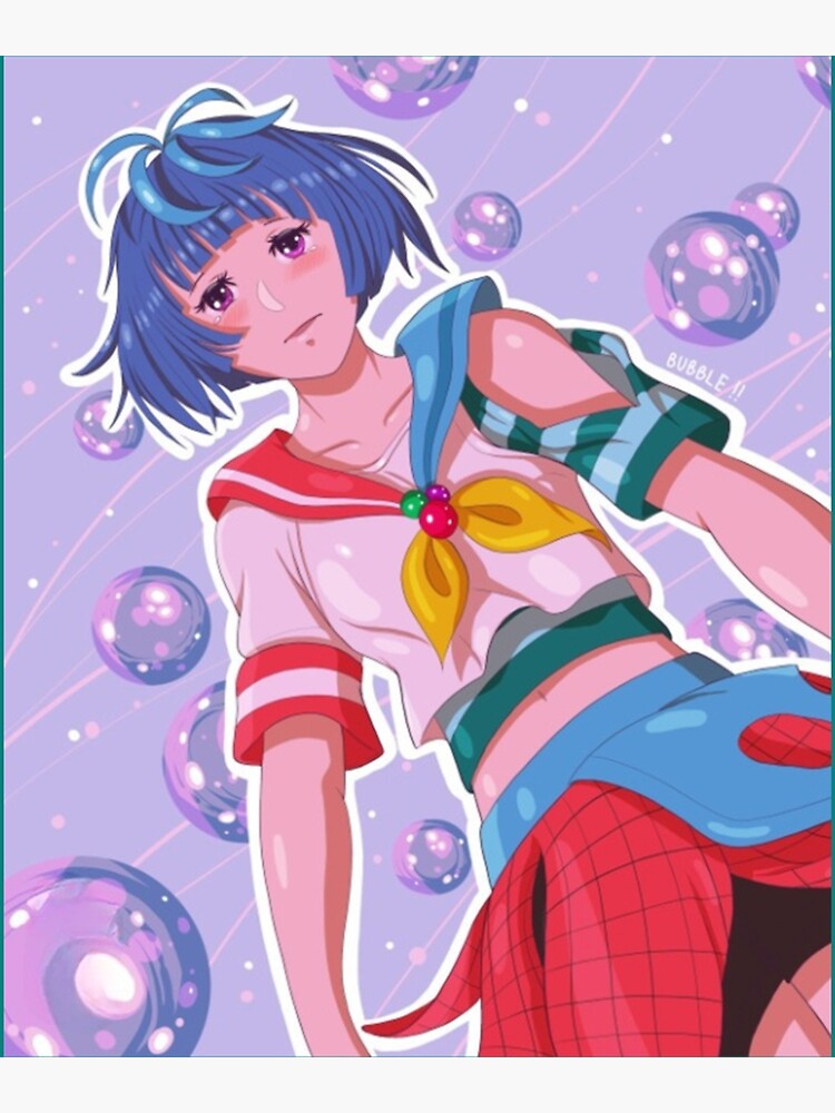 バブル bubble anime love manga | Art Board Print