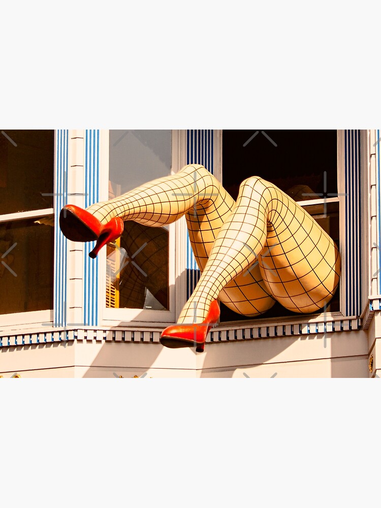 Giant Sexy Fishnet Legs Sticking Out of the Window - Haight St." Zipper Pouch for Sale by Buckwhite | Redbubble Giant Sexy Fishnet Legs Sticking Out of the Window - Haight St." Zipper Pouch for Sale by Buckwhite | Redbubble