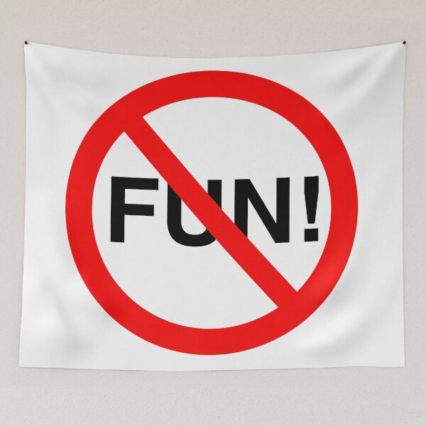 Item preview, NO FUN SIGN designed and sold by KinkyKaiju.