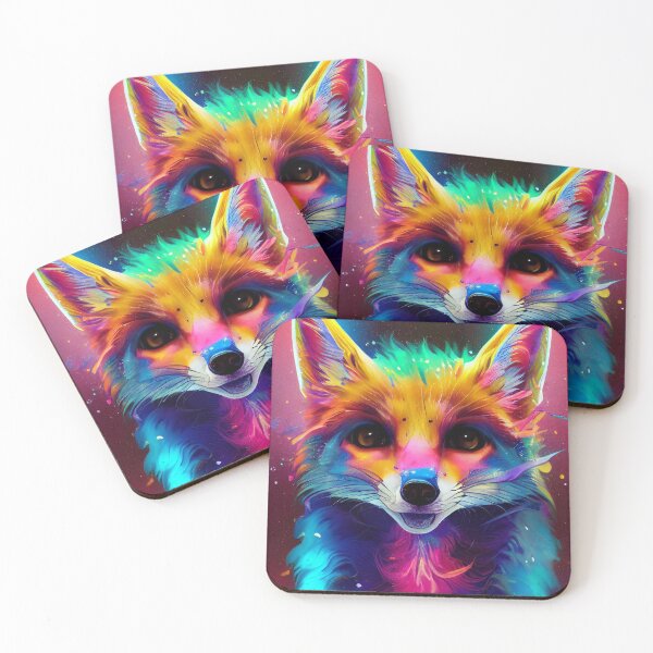 Item preview, Paint Splatter Adorable Fox designed and sold by abhaley.