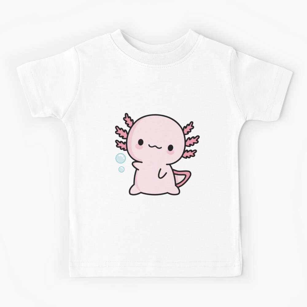 Cute Axolotl Salute Kids T-Shirt