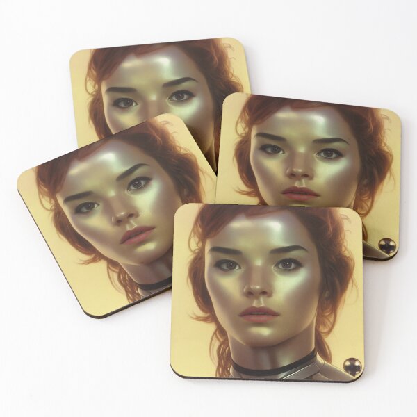 Item preview, Golden Cyborg Girl designed and sold by Swan-Fog.