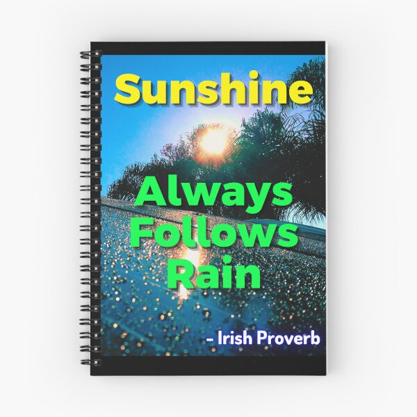 Item preview, Irish Proverb - Sunshine Always Follows Rain designed and sold by IrishProverbs.