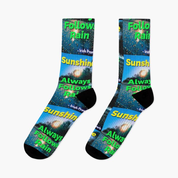 Item preview, Irish Proverb - Sunshine Always Follows Rain designed and sold by IrishProverbs.