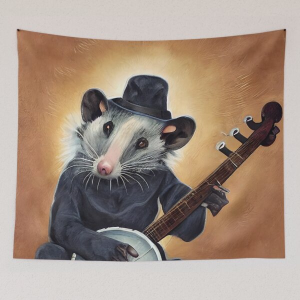 Item preview, Opossum playing a Banjo designed and sold by Jaraz.