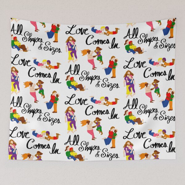 Item preview, Love Comes in All Shapes & Sizes: LGBTQIA+ - Love is Love - LGBTQ designed and sold by EcoElsa.