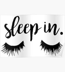 Póster Sleep In Eyelash Print