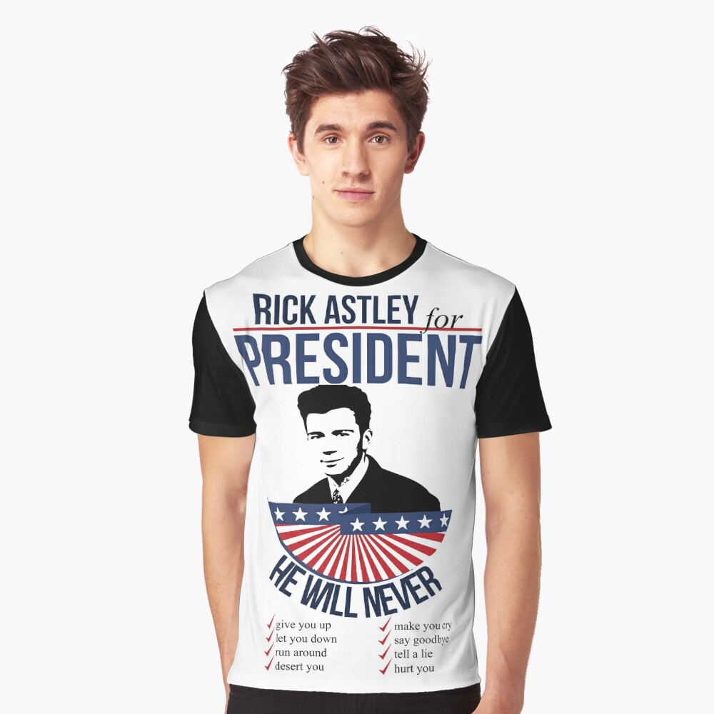 rick astley tour t shirt