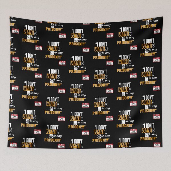 Item preview, I don't want to go to any prison! -Samir nagheenanajar, Office Space  designed and sold by Sticker Up.