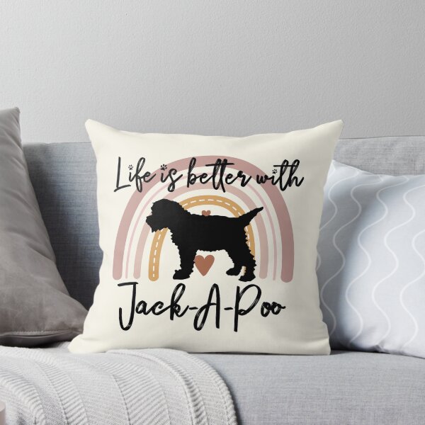 Item preview, Jack-A-Poo Dog Rainbow Aesthetic Boho designed and sold by rafaeltto.