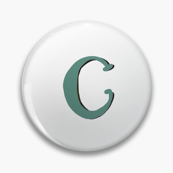 Item preview, Letter C Green initial monogram alphabet capital C  designed and sold by Antique-Gifts.